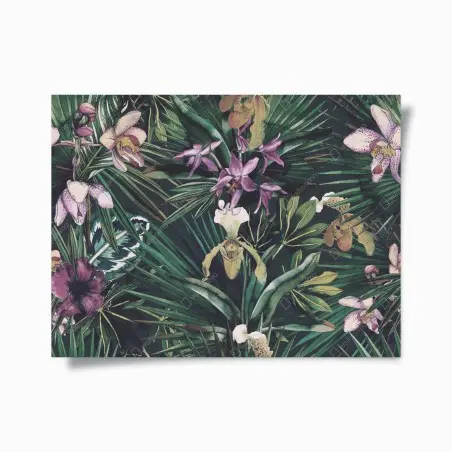 Póster orquídeas y palmas en acuarela – Pixers®