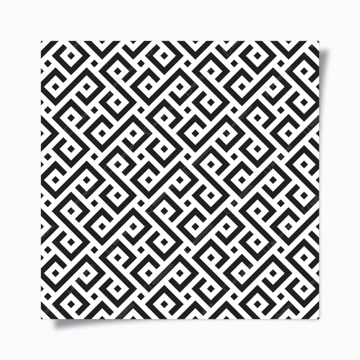 Póster patrón meandro geométrico en blanco y negro – Pixers® Póster patrón meandro geométrico en blanco y negro – Pixers®