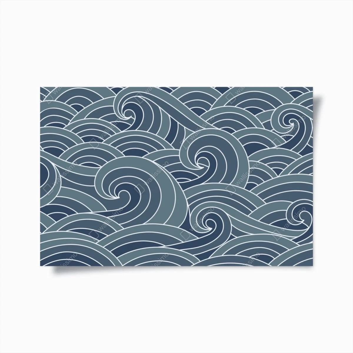 Póster patrón de olas marinas en tonos azules – Pixers® Póster patrón de olas marinas en tonos azules – Pixers®