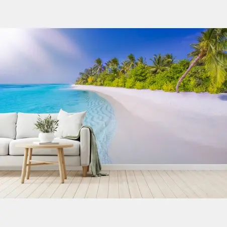 Fotomural paraíso tropical junto al mar – Pixers®