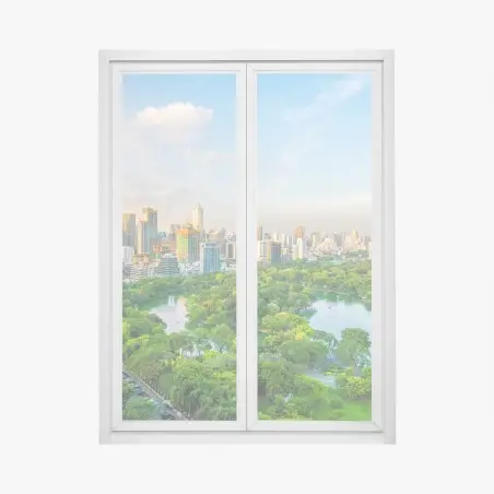 Pegatina para ventana panorama urbano con Lumpini en Bangkok – Pixers®