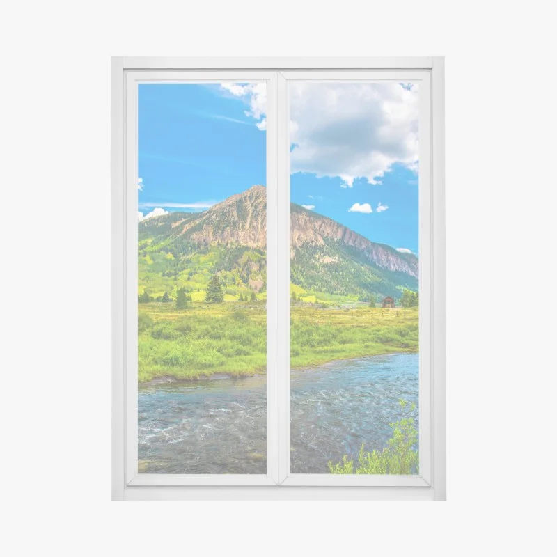 Pegatina para ventana paisaje majestuoso de Crested Butte