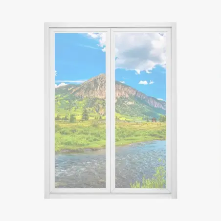 Pegatina para ventana paisaje majestuoso de Crested Butte – Pixers®