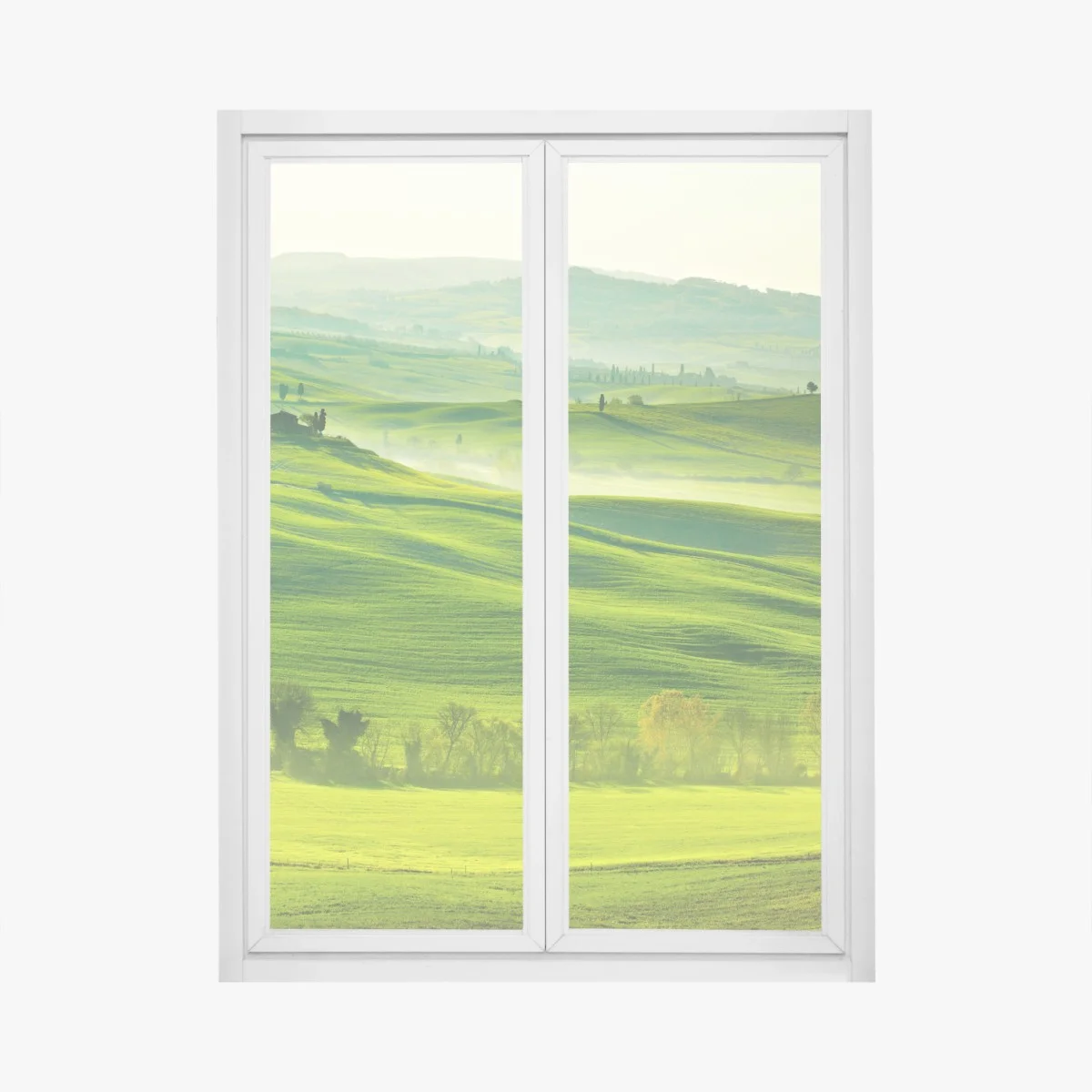 Pegatina para ventana paisaje sereno de la Toscana – Pixers® Pegatina para ventana paisaje sereno de la Toscana – Pixers®