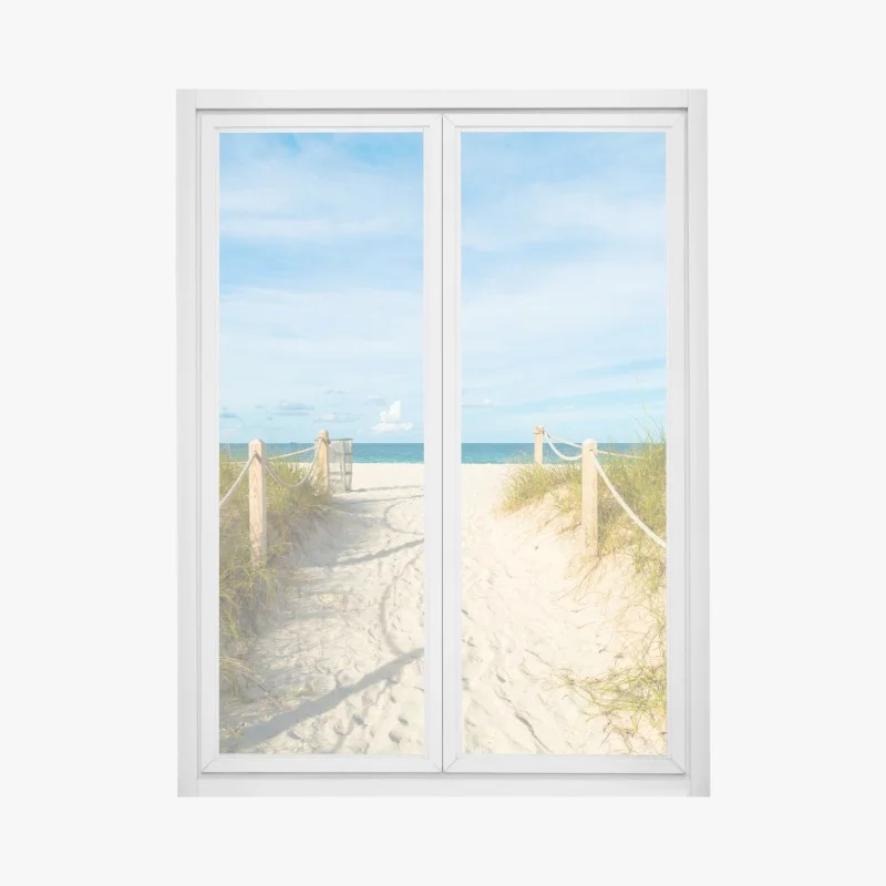 Pegatina para ventana serenidad en South Beach, Miami