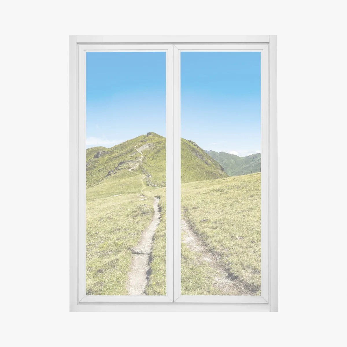 Pegatina para ventana sendero serpenteante en los Alpes de Zillertal – Pixers® Pegatina para ventana sendero serpenteante en los Alpes de Zillertal – Pixers®
