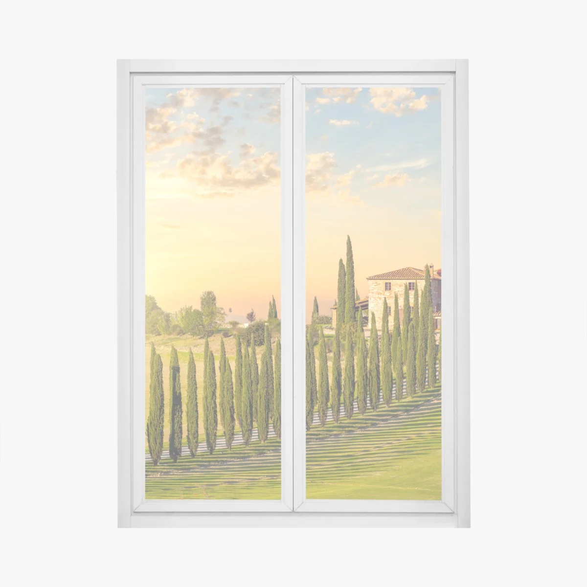 Pegatina para ventana atardecer dorado en Toscana – Pixers® Pegatina para ventana atardecer dorado en Toscana – Pixers®
