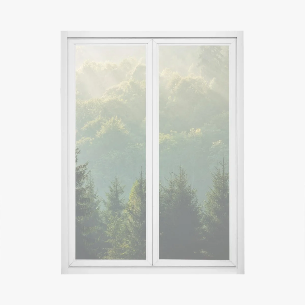 Pegatina para ventana amanecer entre abetos en los Cárpatos – Pixers® Pegatina para ventana amanecer entre abetos en los Cárpatos – Pixers®