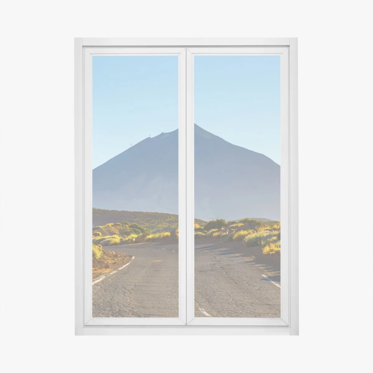 Pegatina para ventana ruta hacia la cumbre volcánica al atardecer – Pixers® Pegatina para ventana ruta hacia la cumbre volcánica al atardecer – Pixers®
