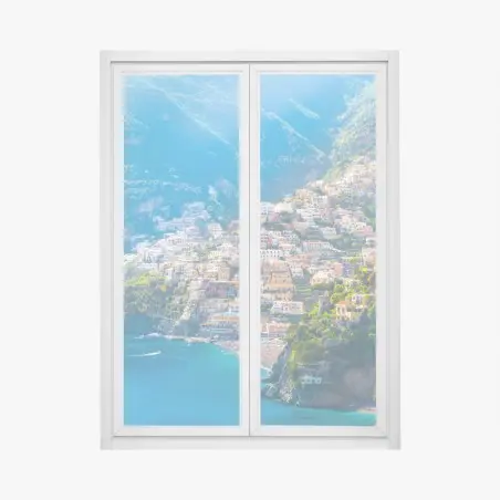 Pegatina para ventana panorámica de Positano en la Costa Amalfitana – Pixers®