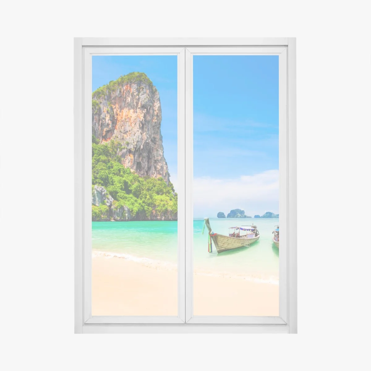 Pegatina para ventana playa tropical en Tailandia con acantilado y barcos tradicionales – Pixers® Pegatina para ventana playa tropical en Tailandia con acantilado y barcos tradicionales – Pixers®