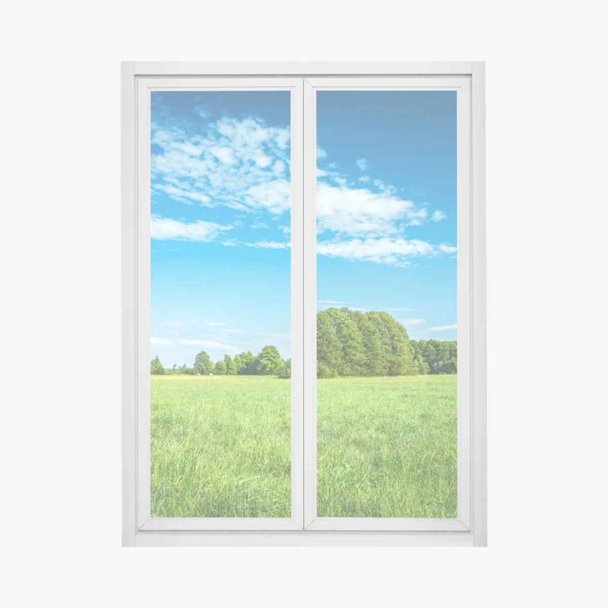 Pegatina para ventana pradera bajo cielo azul – Pixers® Pegatina para ventana pradera bajo cielo azul – Pixers®