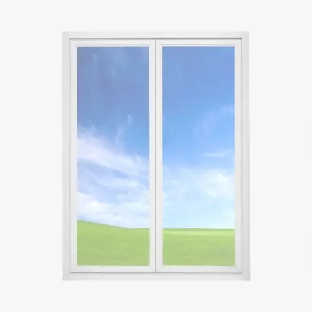 Pegatina para ventana pradera bajo cielo azul – Pixers®
