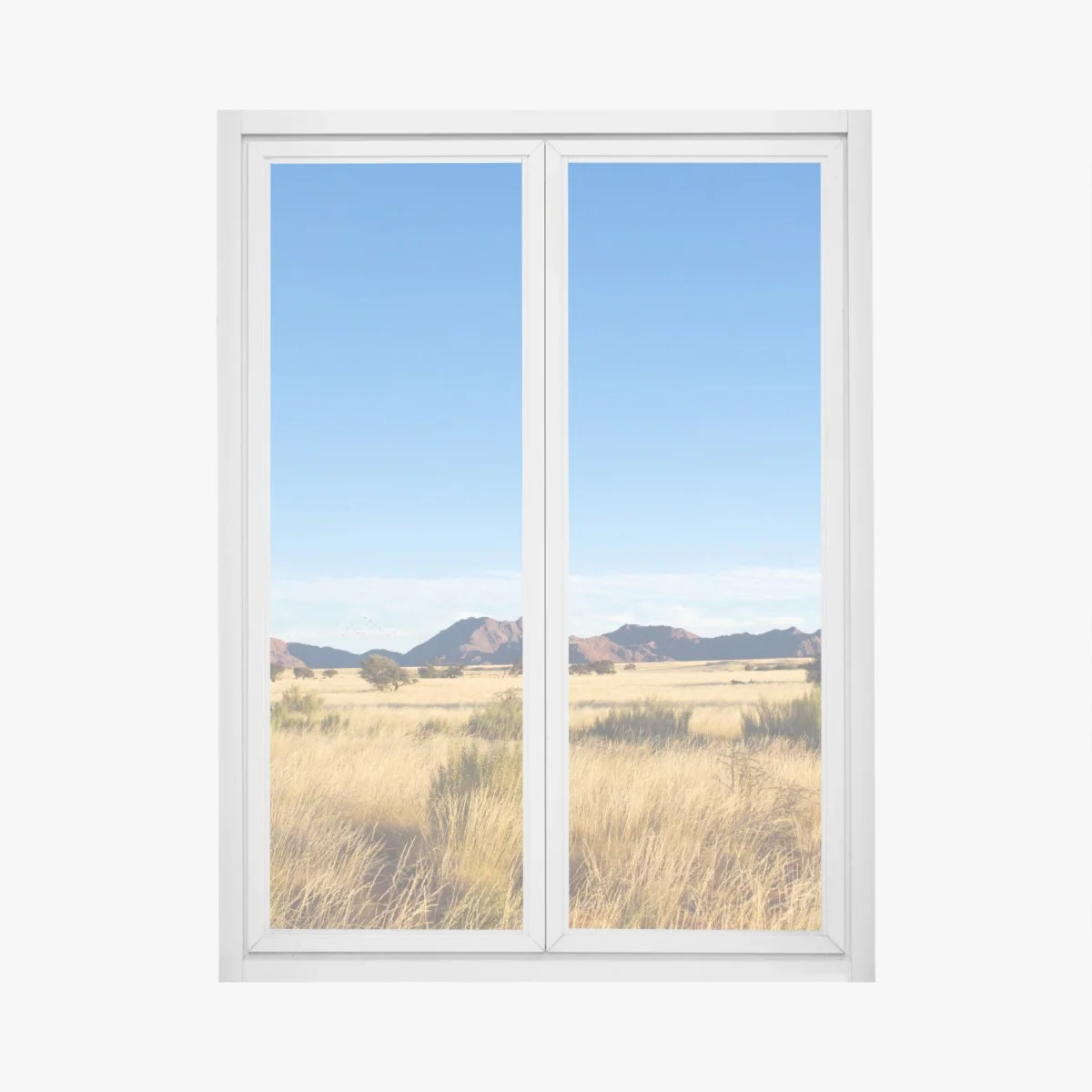 Pegatina para ventana panorama de sabana dorada y montañas – Pixers® Pegatina para ventana panorama de sabana dorada y montañas – Pixers®