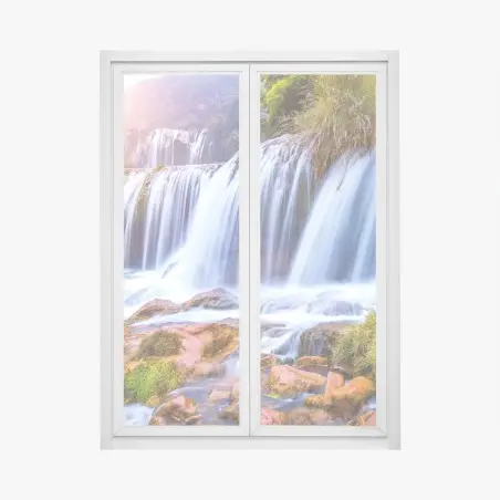 Pegatina para ventana cascada Jiulong en Luoping – Pixers®