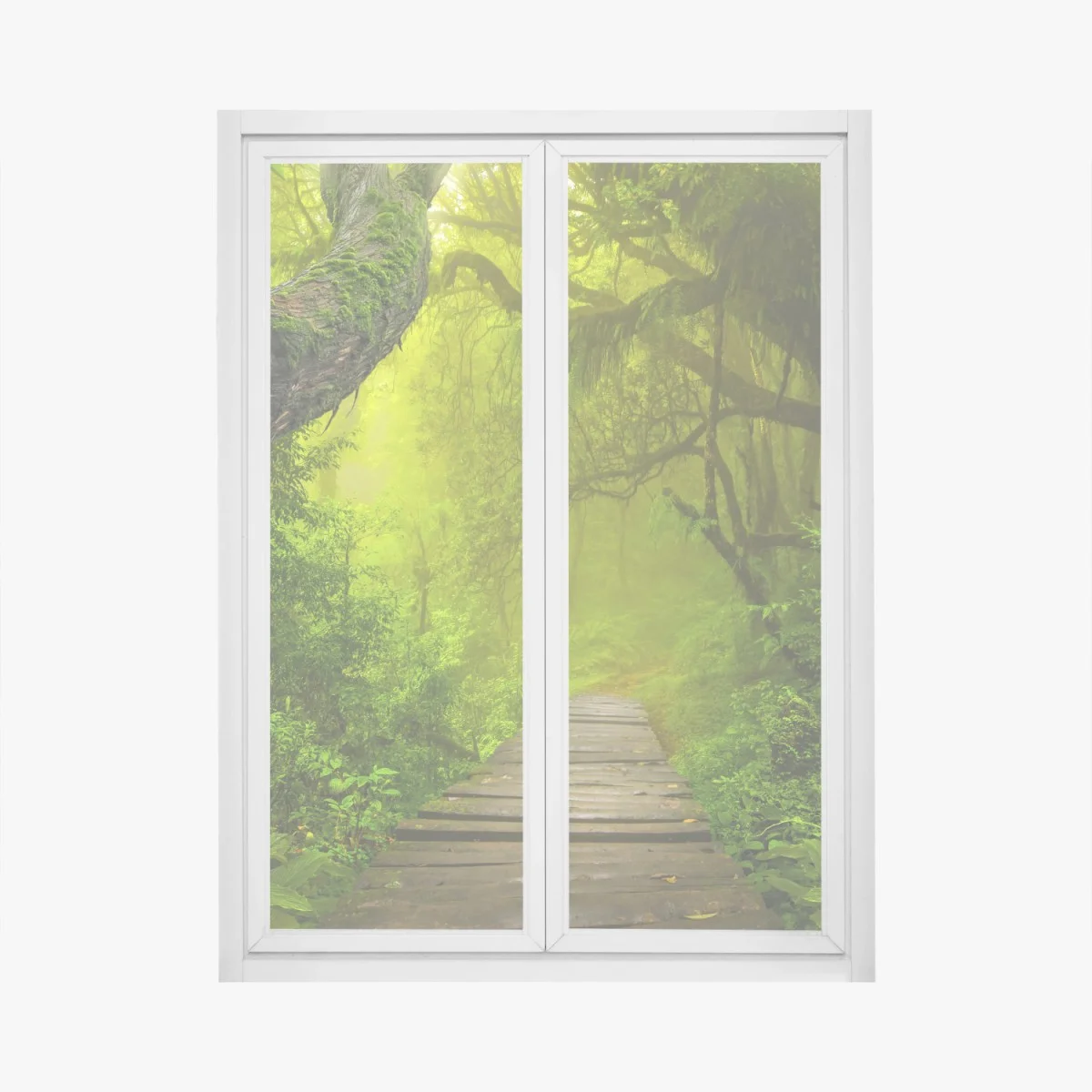 Pegatina para ventana sendero místico en la selva verde – Pixers® Pegatina para ventana sendero místico en la selva verde – Pixers®