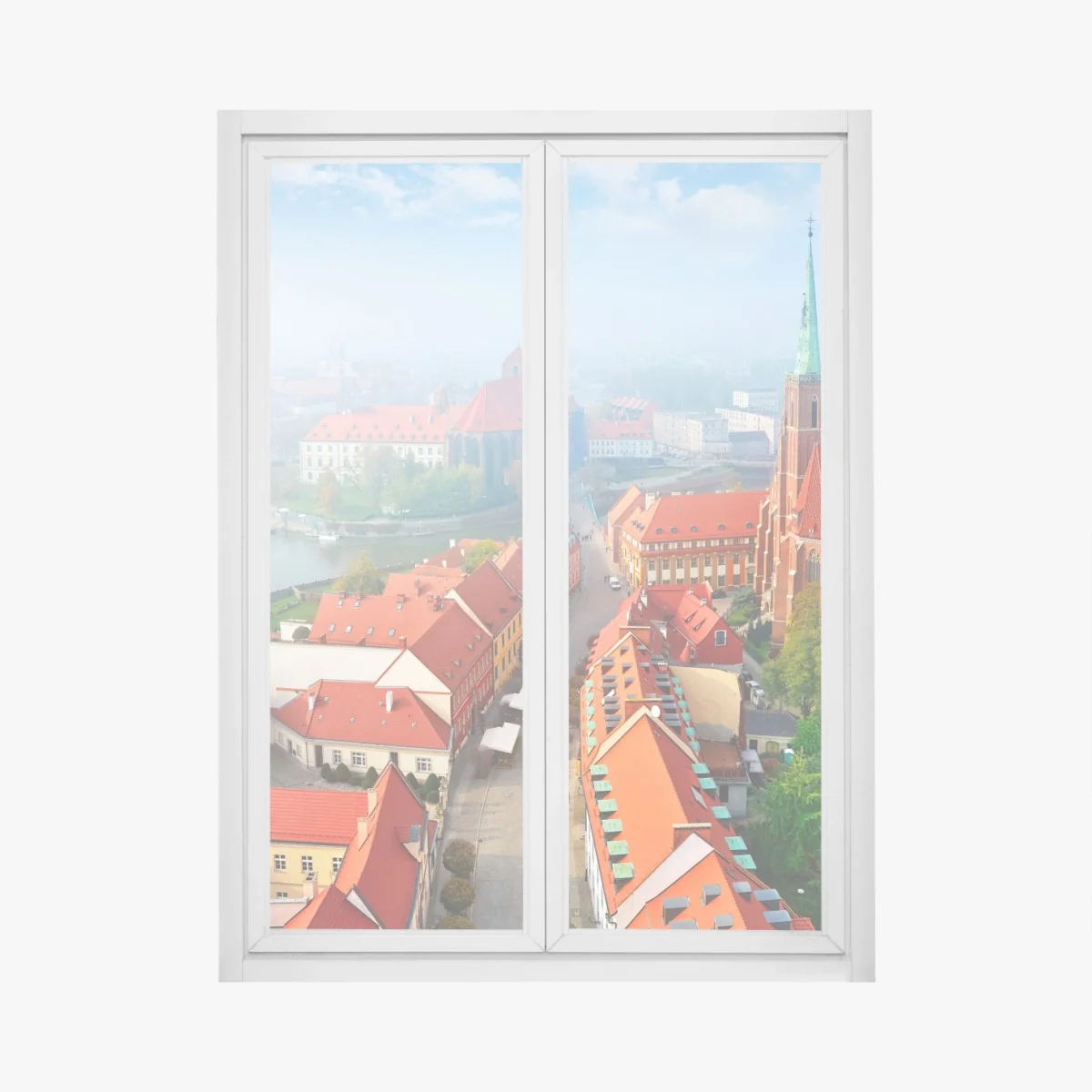 Pegatina para ventana paisaje urbano histórico con tejados rojos y catedral gótica – Pixers® Pegatina para ventana paisaje urbano histórico con tejados rojos y catedral gótica – Pixers®