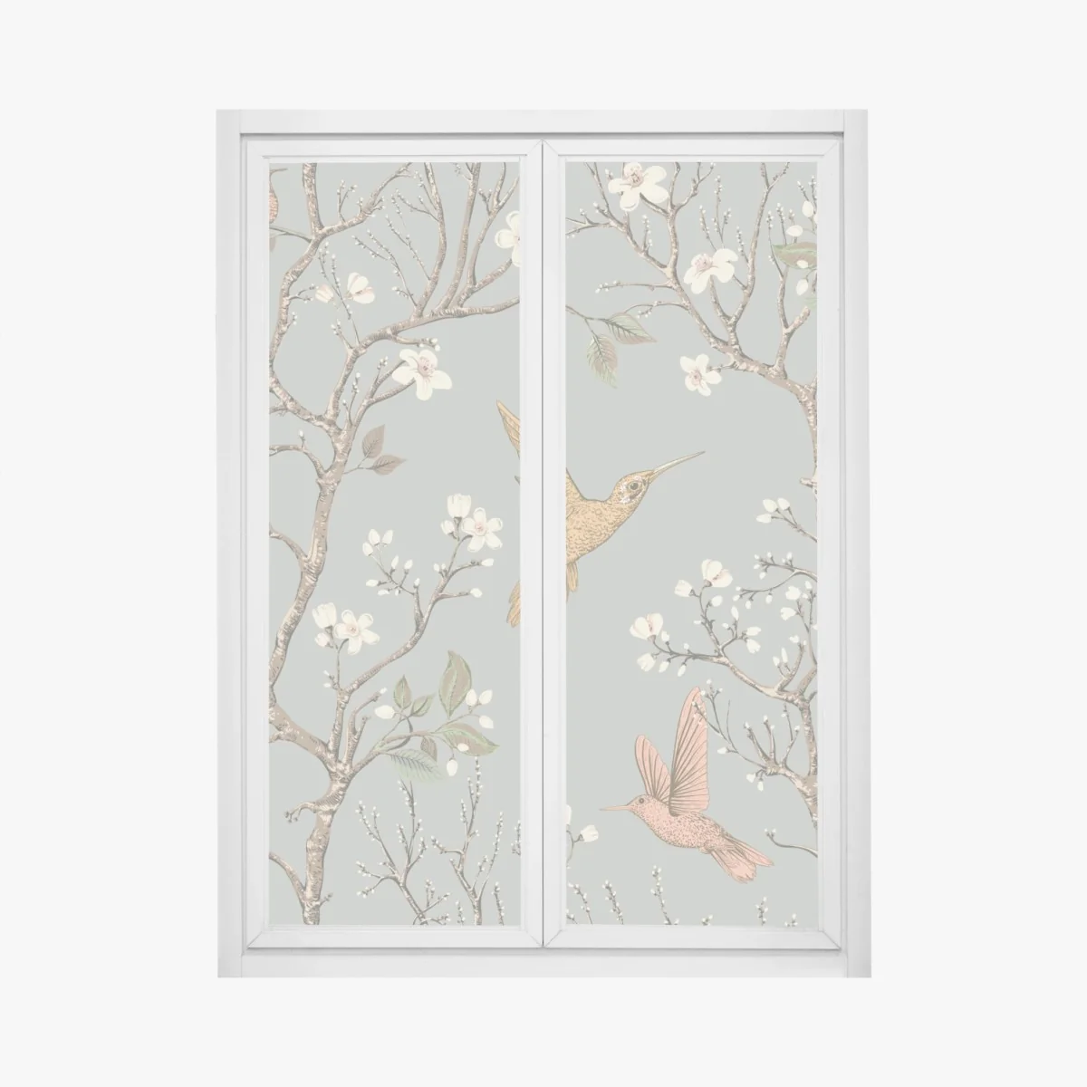 Pegatina para ventana colibríes y flores en ramas estilo botánico – Pixers® Pegatina para ventana colibríes y flores en ramas estilo botánico – Pixers®