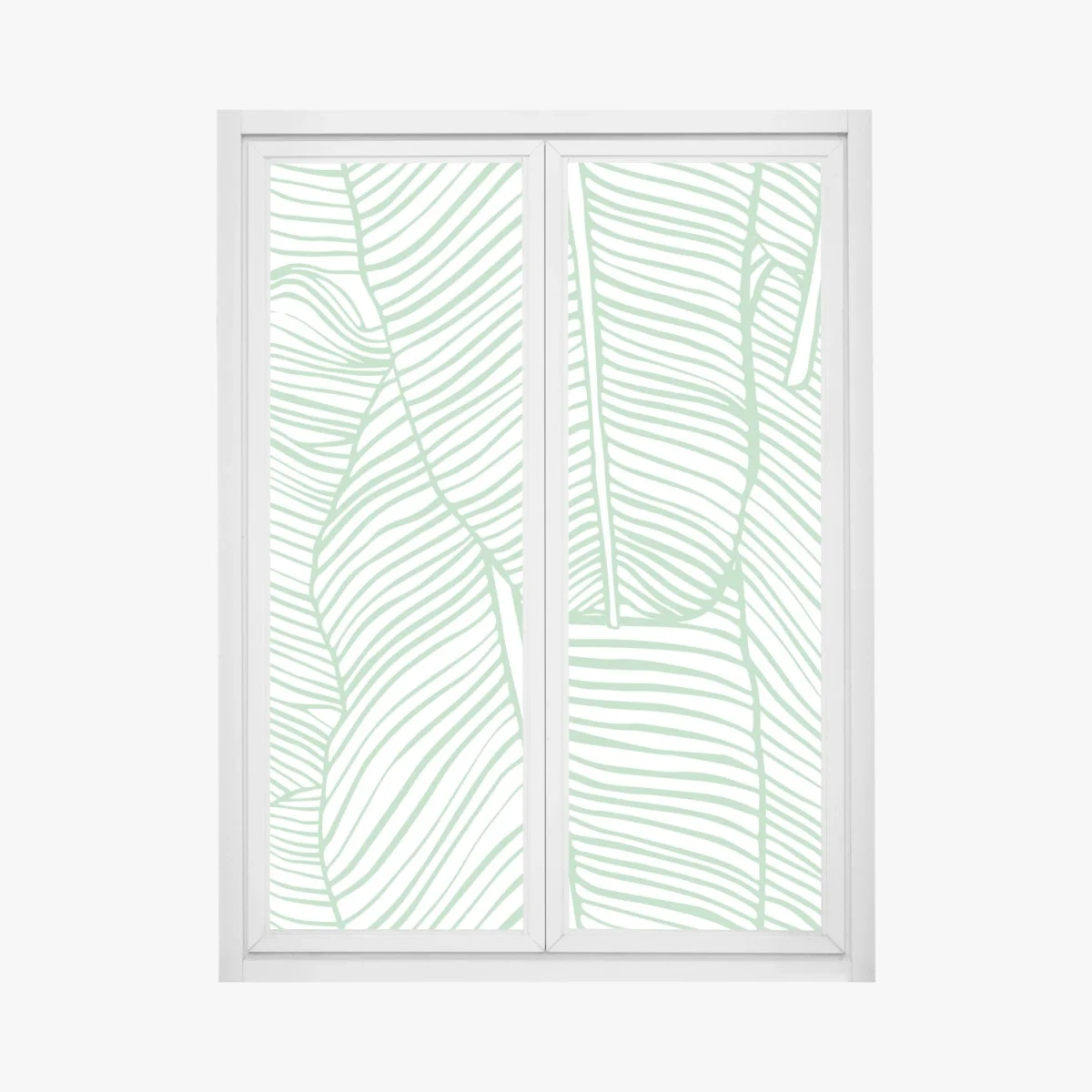 Pegatina para ventana patrón de hojas tropicales en verde menta – Pixers® Pegatina para ventana patrón de hojas tropicales en verde menta – Pixers®