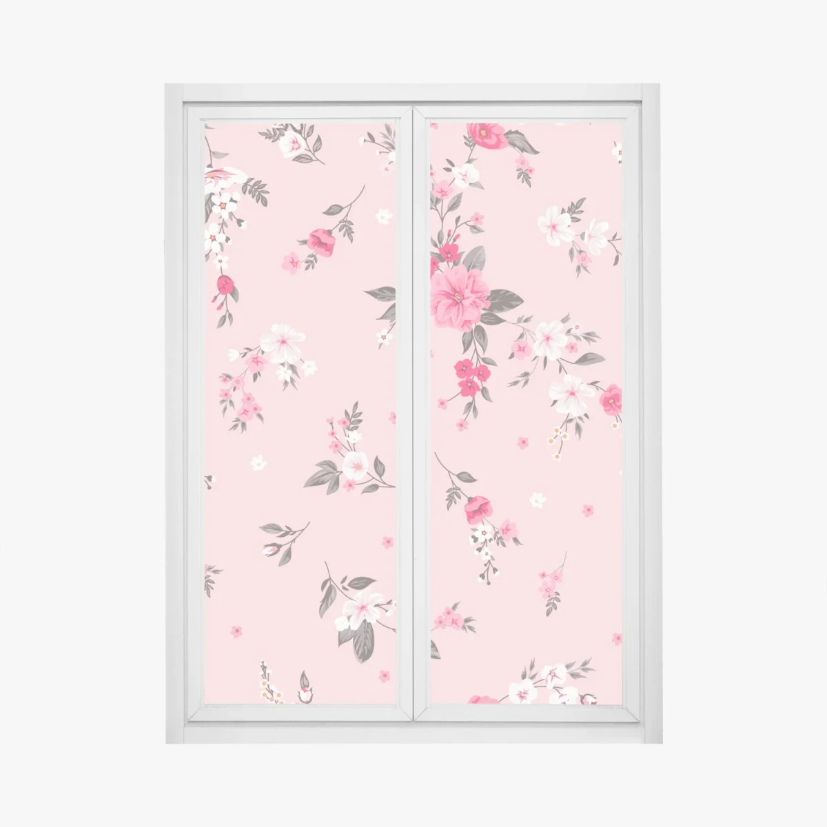 Pegatina para ventana estampado floral rosa delicado – Pixers® Pegatina para ventana estampado floral rosa delicado – Pixers®