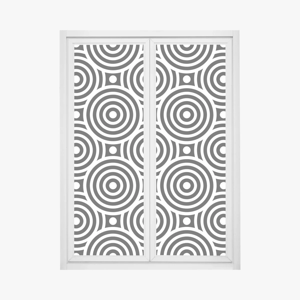 Pegatina para ventana patrón óptico de círculos concéntricos en blanco y negro – Pixers® Pegatina para ventana patrón óptico de círculos concéntricos en blanco y negro – Pixers®