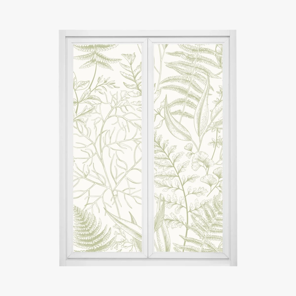 Pegatina para ventana patrón botánico de hojas y helechos – Pixers® Pegatina para ventana patrón botánico de hojas y helechos – Pixers®