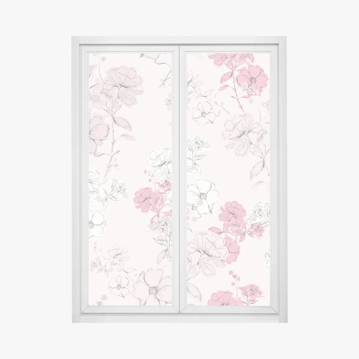 Pegatina para ventana patrón floral romántico en tonos rosa – Pixers® Pegatina para ventana patrón floral romántico en tonos rosa – Pixers®