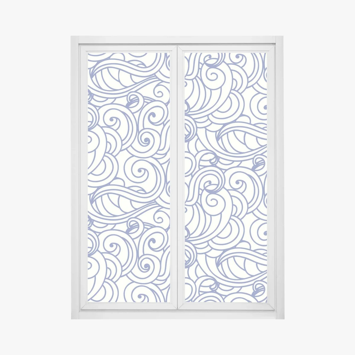 Pegatina para ventana patrón de olas ornamentales en azul – Pixers® Pegatina para ventana patrón de olas ornamentales en azul – Pixers®