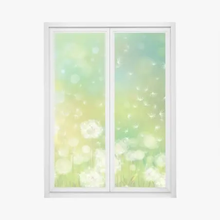 Pegatina para ventana sueño de primavera con dientes de león – Pixers®