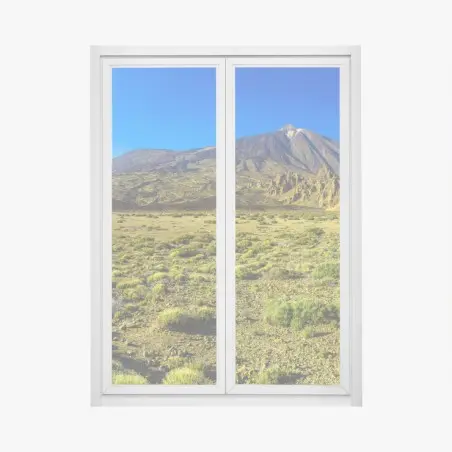 Pegatina para ventana panorama del volcán Teide en Tenerife – Pixers®