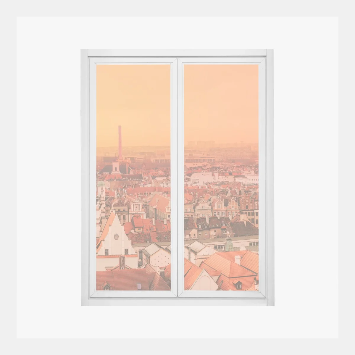 Pegatina para ventana paisaje urbano de tejados naranjas al atardecer – Pixers® Pegatina para ventana paisaje urbano de tejados naranjas al atardecer – Pixers®