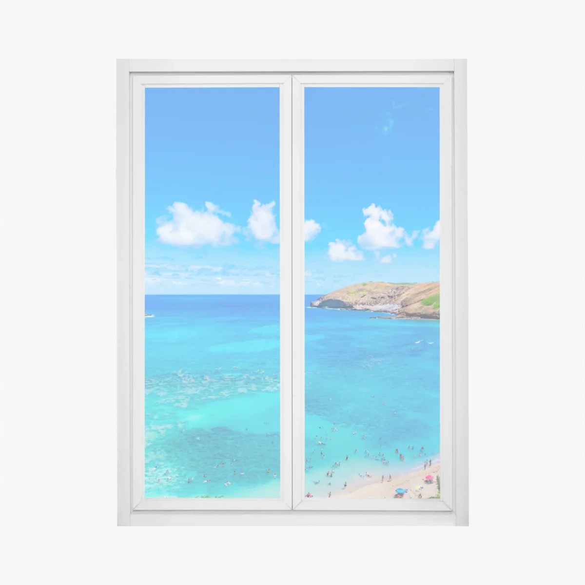 Pegatina para ventana bahía de aguas turquesas y cielo azul – Pixers® Pegatina para ventana bahía de aguas turquesas y cielo azul – Pixers®