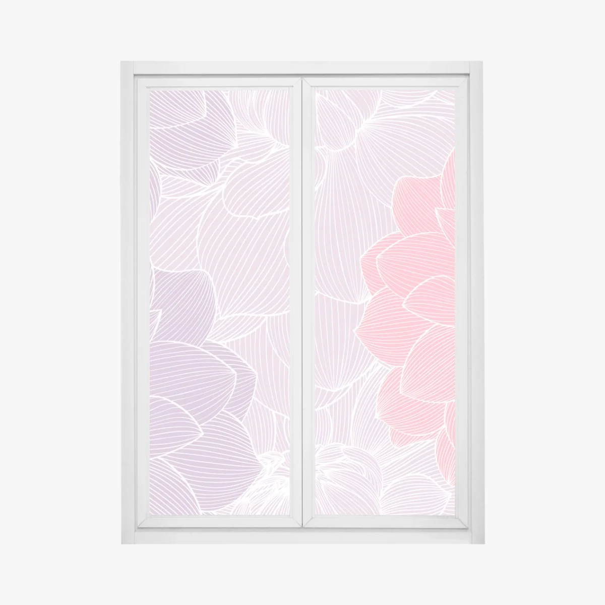 Pegatina para ventana flores lineales en tonos pastel – Pixers® Pegatina para ventana flores lineales en tonos pastel – Pixers®