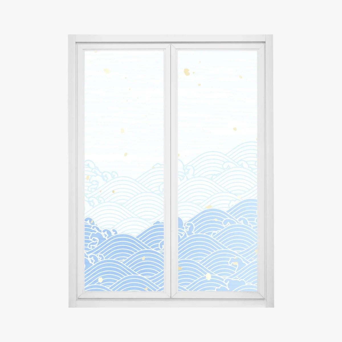 Pegatina para ventana ondas marinas en azul con salpicaduras doradas – Pixers® Pegatina para ventana ondas marinas en azul con salpicaduras doradas – Pixers®