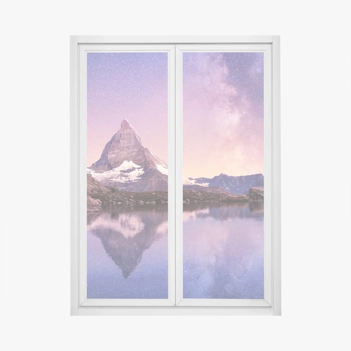 Pegatina para ventana reflejo nocturno en Matterhorn – Pixers® Pegatina para ventana reflejo nocturno en Matterhorn – Pixers®