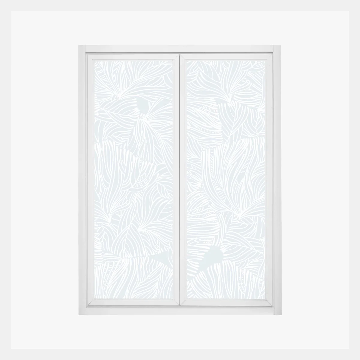 Pegatina para ventana patrón botánico en azul claro y blanco – Pixers® Pegatina para ventana patrón botánico en azul claro y blanco – Pixers®
