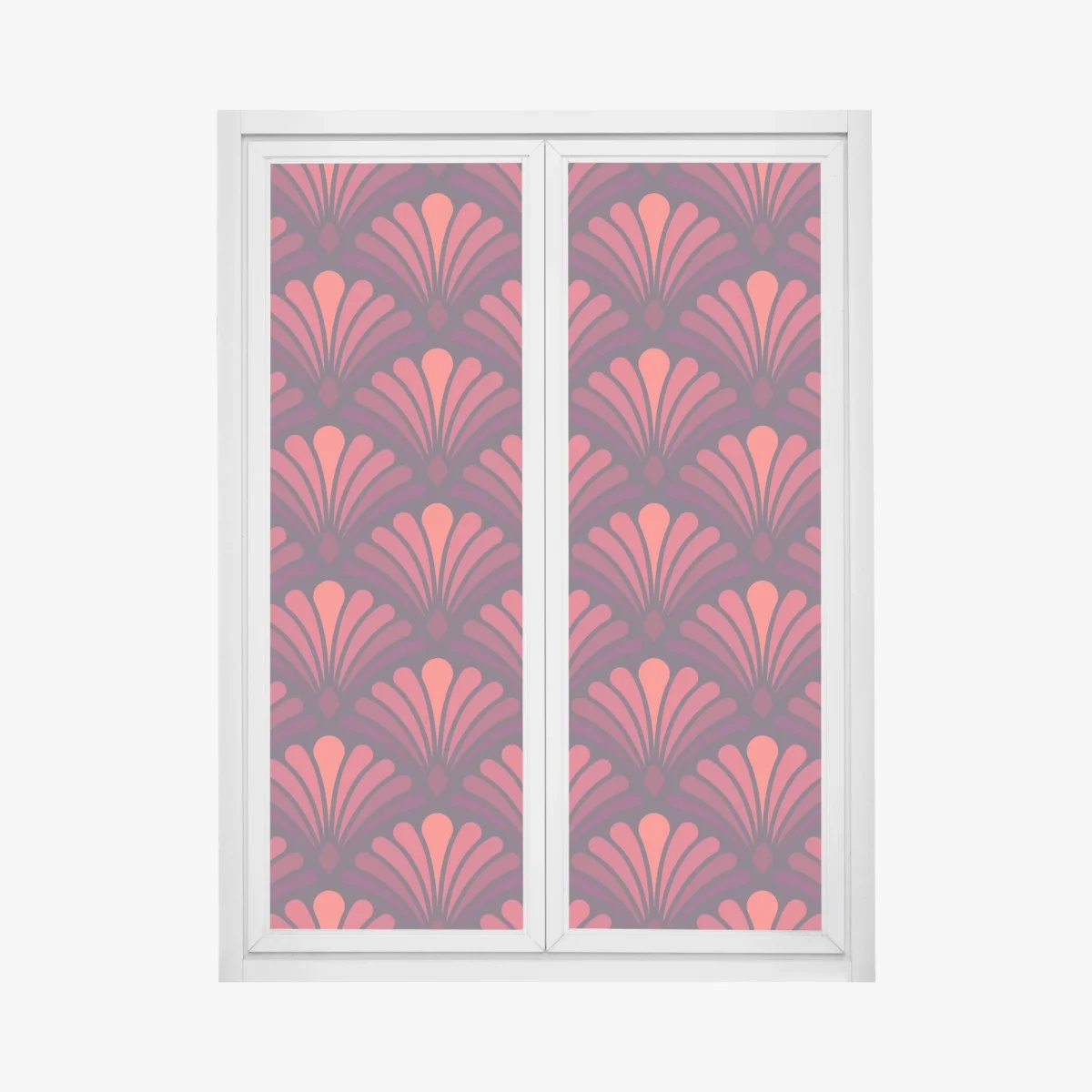 Pegatina para ventana motivo art déco en tonos rojos y burdeos – Pixers® Pegatina para ventana motivo art déco en tonos rojos y burdeos – Pixers®