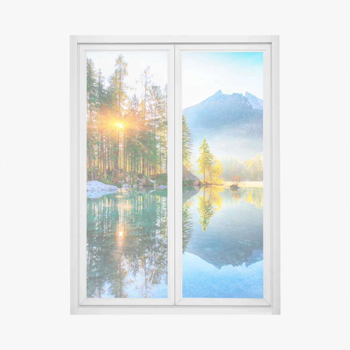 Pegatina para ventana amanecer otoñal en Hintersee – Pixers® Pegatina para ventana amanecer otoñal en Hintersee – Pixers®