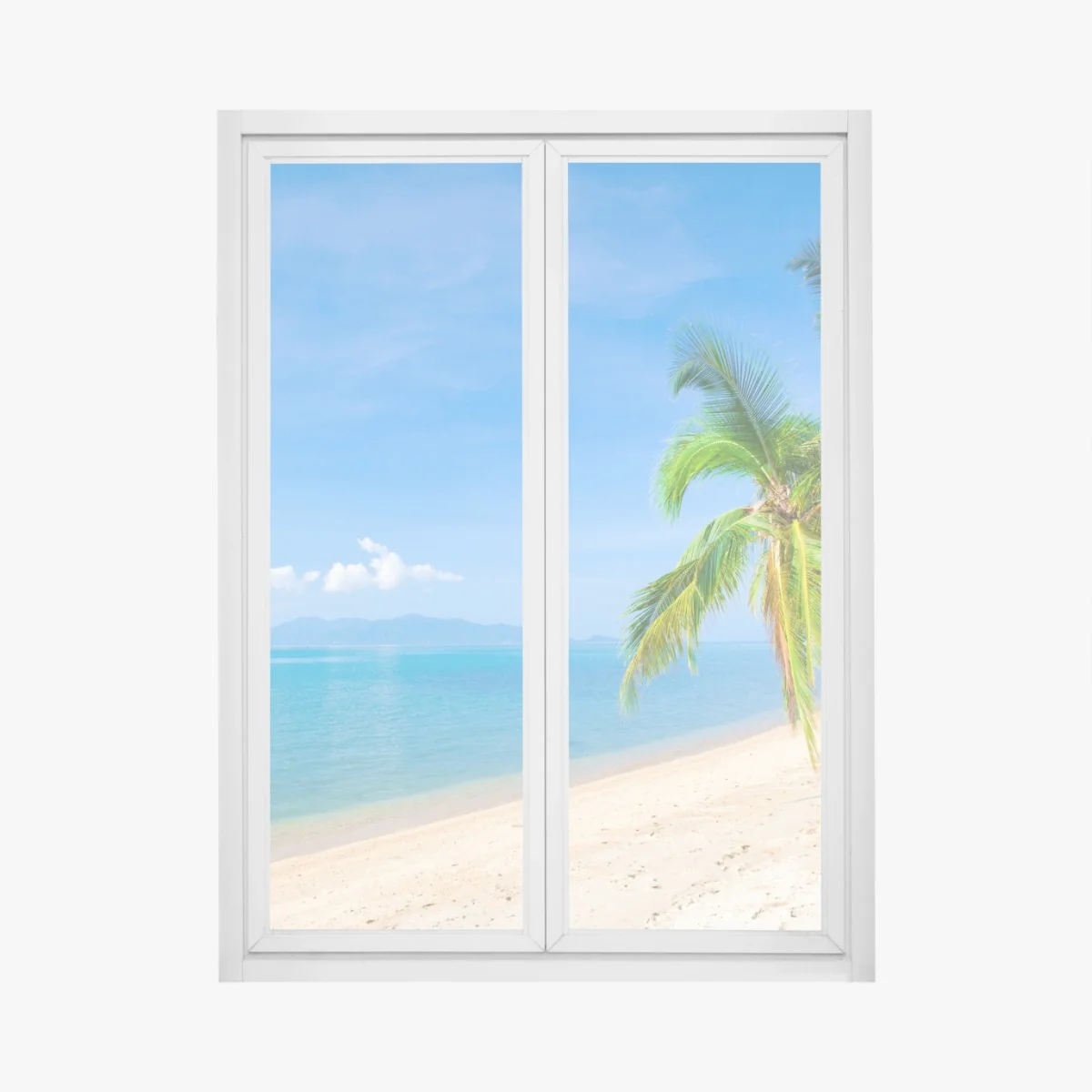 Pegatina para ventana playa tropical con palmeras y mar turquesa – Pixers® Pegatina para ventana playa tropical con palmeras y mar turquesa – Pixers®