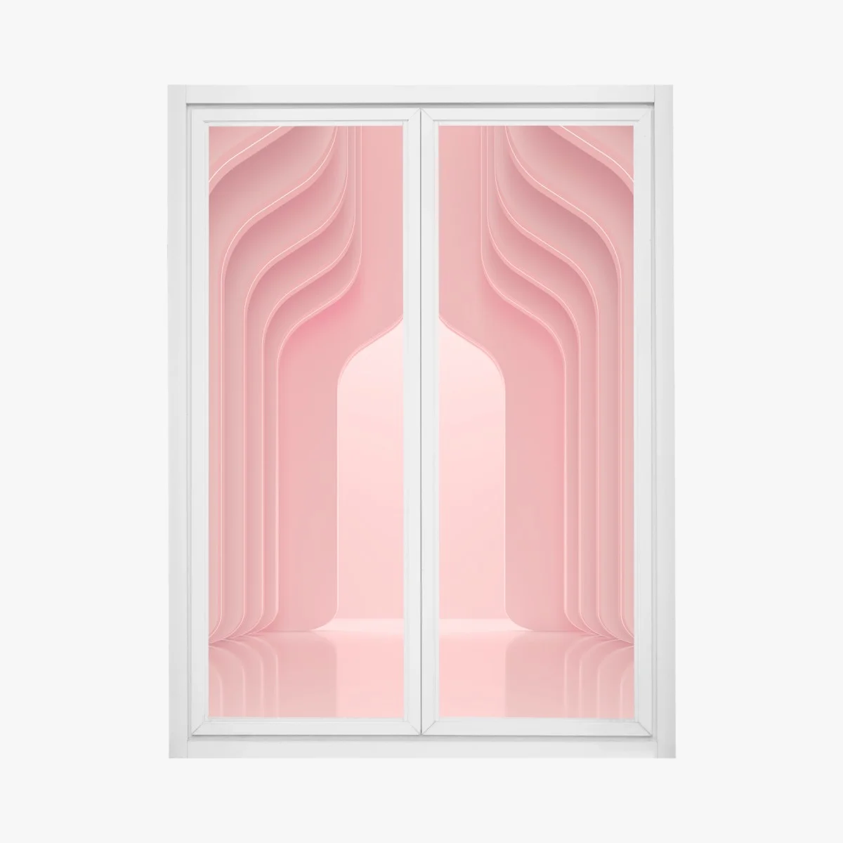 Pegatina para ventana espacio coral minimalista y futurista con arcos – Pixers® Pegatina para ventana espacio coral minimalista y futurista con arcos – Pixers®