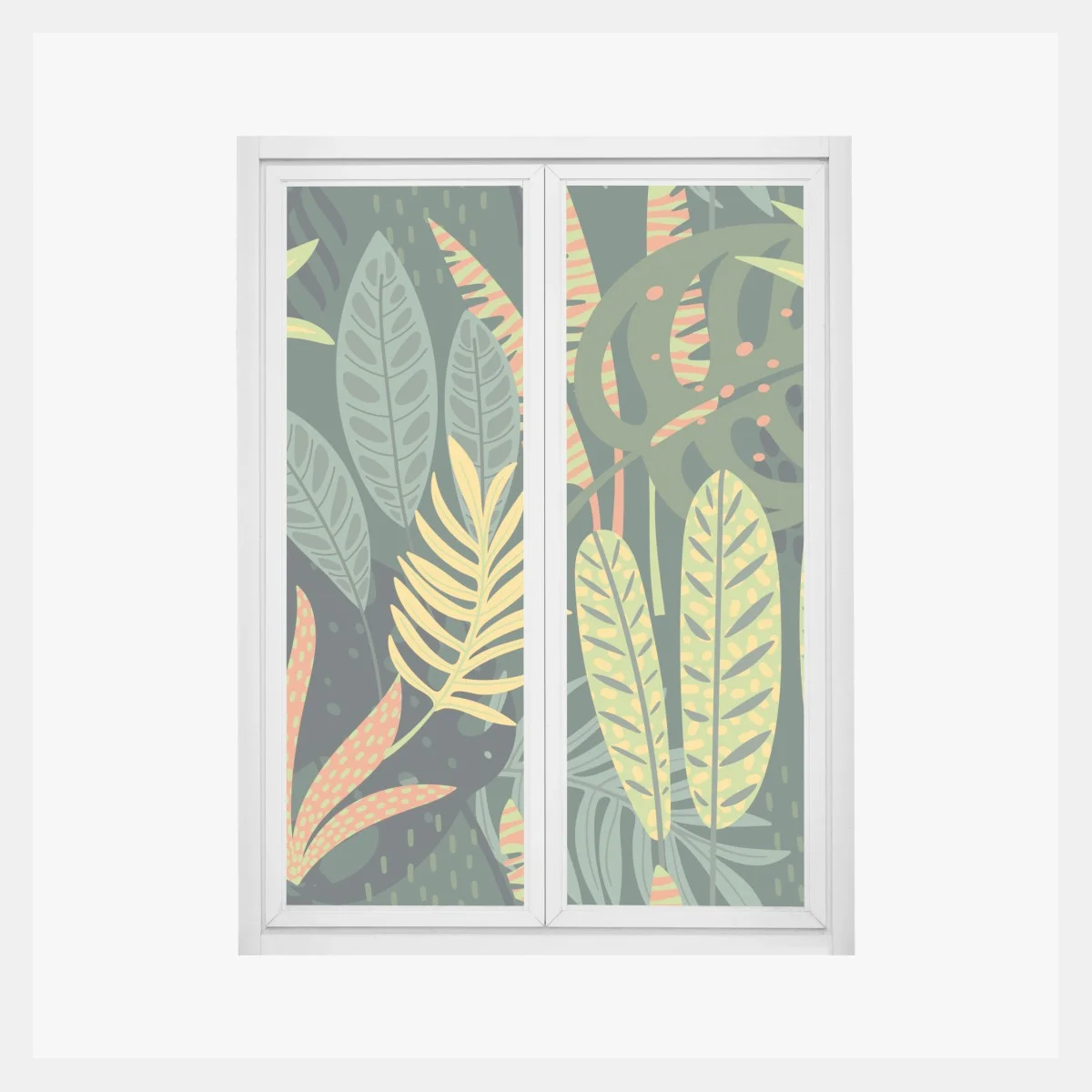 Pegatina para ventana jardín tropical exuberante – Pixers® Pegatina para ventana jardín tropical exuberante – Pixers®