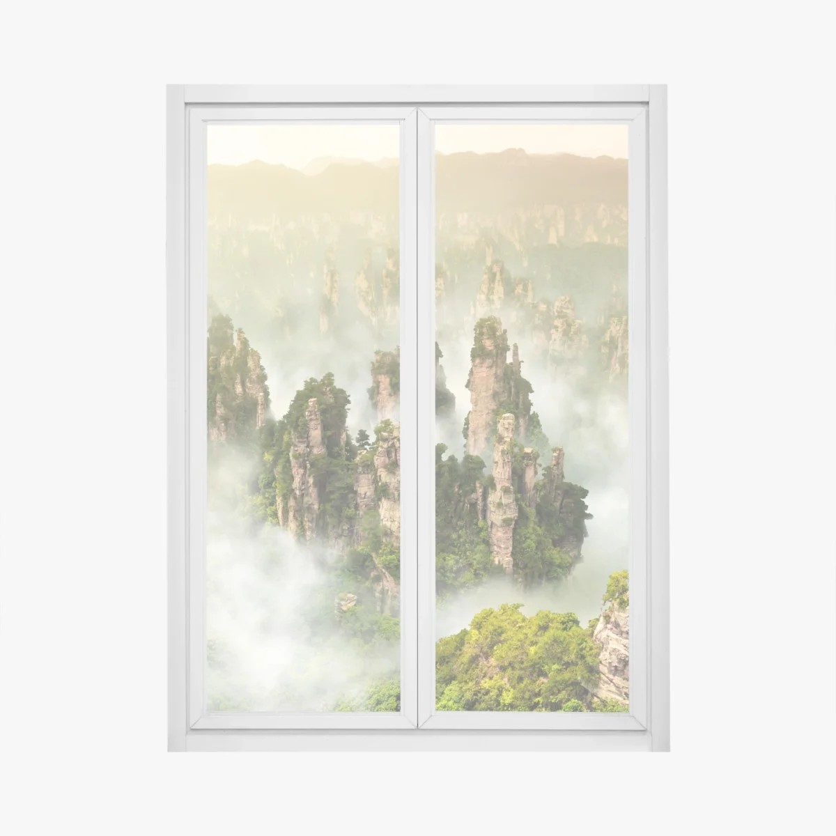 Pegatina para ventana paisaje místico de Zhangjiajie en Wulingyuan – Pixers® Pegatina para ventana paisaje místico de Zhangjiajie en Wulingyuan – Pixers®