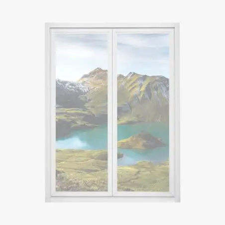 Pegatina para ventana lago Schrecksee en Baviera: paisaje alpino turquesa – Pixers®