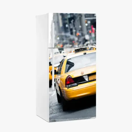 Pegatina para frigorífico taxis amarillos en Nueva York – Pixers®