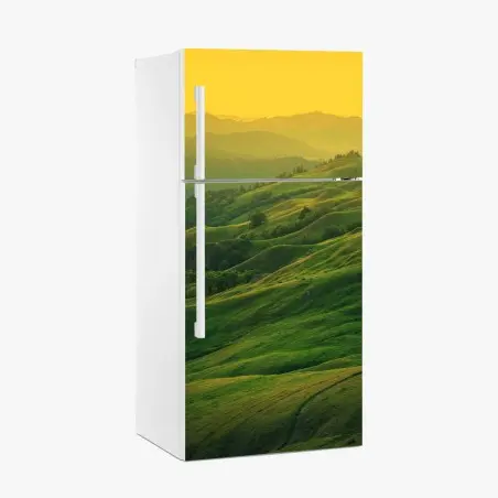 Pegatina para frigorífico vistas doradas de las colinas de California – Pixers®