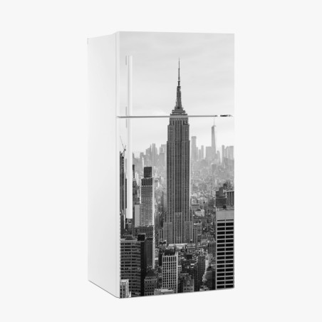 Pegatina para frigorífico panorama urbano clásico de Nueva York – Pixers®