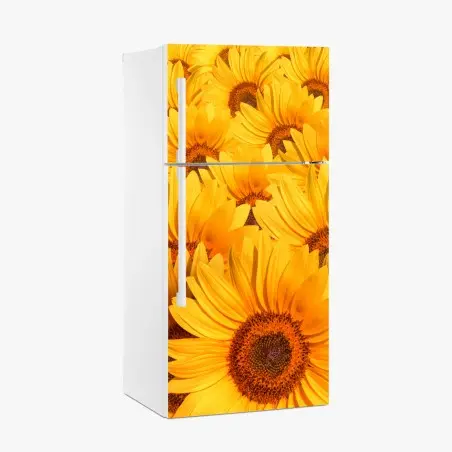Pegatina para frigorífico girasoles radiantes para decoración – Pixers®
