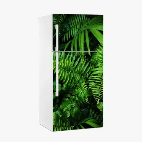 Pegatina para frigorífico mural de hojas tropicales y helechos – Pixers®