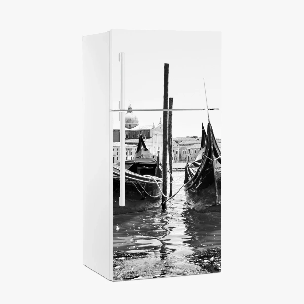 Pegatina para frigorífico góndolas en Venecia en blanco y negro – Pixers® Pegatina para frigorífico góndolas en Venecia en blanco y negro – Pixers®