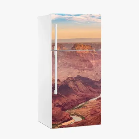 Pegatina para frigorífico Gran Cañón al atardecer, vista del río Colorado – Pixers®